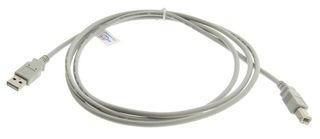 AIM CAMBRIDGE - CINCH CONNECTIVITY 30-3007-6 USB Cable, Type A Plug to Type B Plug, 1.828 m, 6 ft, USB 2.0, Grey, White