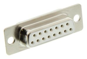 AIM CAMBRIDGE - CINCH CONNECTIVITY 40-9715S D Sub Connector, DB15, Standard, Receptacle, 97 Series, 15 Contacts, DA, Solder Cup