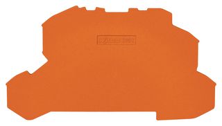 WAGO 2002-2692 Accessory, Orange, Wago TOPJOB S 2002 Series Snap-on Mount Terminal Blocks