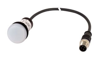 EATON CUTLER HAMMER C22-L-W-24-P1 Lamp, White, Eaton 22.5mm RMQ Compact C22 Series Pushbutton Switches, RMQ Compact C22 Series