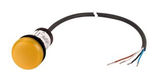 EATON CUTLER HAMMER C22-L-Y-24-P62 Lamp, Yellow, Eaton 22.5mm RMQ Compact C22 Series Pushbutton Switches, RMQ Compact C22 Series