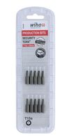 WIHA 70139 Torx Bit, Standard, Universal Fit, Security, T15s, 25mm, Steel, 10/Pack