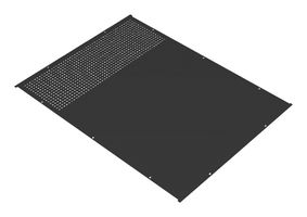 HAMMOND RM1922BKVP Panel, Top / Bottom, RM Series Enclosures, Vented, Aluminum, Black, 544.6 mm x 413.79 mm
