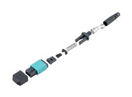 L-COM FOC-MPFMM1230-AQSP0 Fiber Optic Connector, Female, MPO, Multimode, 4mm