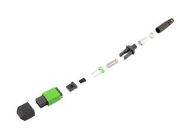 L-COM FOC-MPMSM1230-GRS00 Fiber Optic Connector, Male, MPO, Singlemode, 4mm