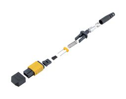 L-COM FOC-MPMSM1230-YLSP0 Fiber Optic Connector, Male, MPO, Singlemode, 4mm