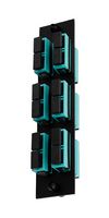L-COM FSP-SCD6-AQU-M3BR Patch Panel, Duplex, MM, SC Coupler, 6 Ports
