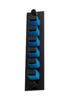 L-COM FSP-SC6-BLU-SMCR Patch Panel, Simplex, SM, SC Coupler, 6 Ports