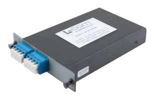 L-COM PDW1C-04156-NN46 Multiplexer/Demultiplexer, 4 Channel, 1527.22-1564.68 nm, 300 mW, 2.5 dB, 156 mm x 101 mm x 28.3 mm