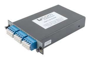 L-COM PDW1C-08128-NN46 Multiplexer/Demultiplexer, 8 Channel, 1527.22-1564.68 nm, 300 mW, 3 dB, 156 mm x 101 mm x 28.3 mm