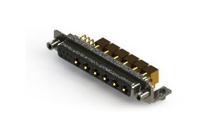 EDAC 630-13W6640-7T5 Combination Layout D Sub Connector, 630C Series, DC-13W6, Receptacle, 13 Contacts