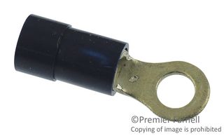 MOLEX 19070-0125 Ring Tongue Terminal, M5, #10, 10 AWG, InsulKrimp 19070 Series, Yellow