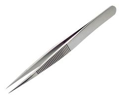 LINDSTROM TL AC-SA SL Tweezers, Precision, ESD Safe, Anti-Magnetic, Straight, Pointed, 4.3", Stainless Steel