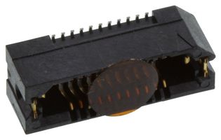 SAMTEC ASP-137969-01 Mezzanine Connector, Array, Female, 0.8 mm, 2 Rows, 22 Contacts, Surface Mount, Beryllium Copper
