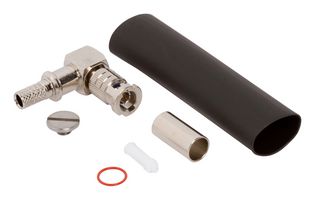 AMPHENOL RF 034-1122-12G RF / Coaxial Connector, HD BNC Coaxial, Right Angle Plug, Crimp, 75 ohm, Belden 4855R