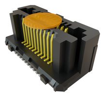 SAMTEC LSHM-110-02.5-L-DV-A-N-K-TR Mezzanine Connector, Hermaphroditic, 0.5 mm, 2 Rows, 20 Contacts, Surface Mount Straight
