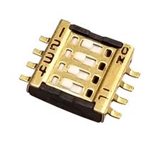 NIDEC COMPONENTS CVS-04B DIP / SIP Switch, Through Hole, 4 Circuits, Slide, Surface Mount, SPST, 6 V, 100 mA