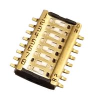 NIDEC COMPONENTS CVS-08B DIP / SIP Switch, Through Hole, 8 Circuits, Slide, Surface Mount, SPST, 6 V, 100 mA
