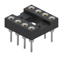 MILL-MAX 110-47-308-41-001000 Base para CI & Componente, 8 Contactos, DIP Socket, 2.54 mm, Serie 110, 7.62 mm