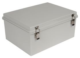 BUD INDUSTRIES PTH-22432 Plastic Enclosure, Hinged Cover, Multipurpose, Polycarbonate, Glass Fibre Reinforced, 180.1 mm