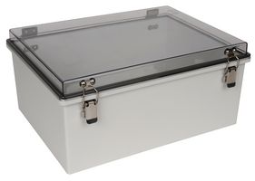BUD INDUSTRIES PTH-22432-C Plastic Enclosure, Hinged Cover, Multipurpose, Polycarbonate, Glass Fibre Reinforced, 180.1 mm