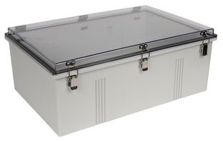 BUD INDUSTRIES PTH-22440-C Plastic Enclosure, Hinged Cover, Multipurpose, Polycarbonate, Glass Fibre Reinforced, 233.9 mm