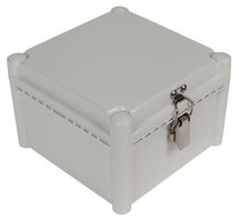BUD INDUSTRIES PTH-22442 Plastic Enclosure, Hinged Cover, Multipurpose, Polycarbonate, Glass Fibre Reinforced, 128 mm