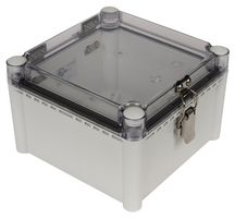 BUD INDUSTRIES PTH-22442-C Plastic Enclosure, Hinged Cover, Multipurpose, Polycarbonate, Glass Fibre Reinforced, 128 mm