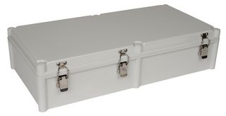 BUD INDUSTRIES PTH-22458 Plastic Enclosure, Hinged Cover, Multipurpose, Polycarbonate, Glass Fibre Reinforced, 130 mm
