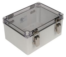 BUD INDUSTRIES PTH-22498-C Plastic Enclosure, Hinged Cover, Multipurpose, Polycarbonate, Glass Fibre Reinforced, 100.1 mm