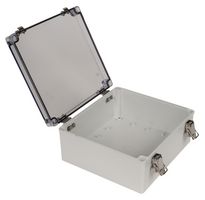 BUD INDUSTRIES PTH-22512-C Plastic Enclosure, Hinged Cover, Multipurpose, Polycarbonate, Glass Fibre Reinforced, 100.1 mm