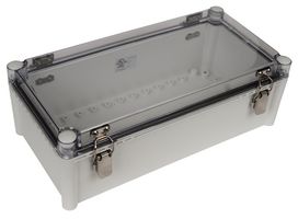 BUD INDUSTRIES PTH-22746-LC Plastic Enclosure, Hinged Cover, Multipurpose, Polycarbonate, Glass Fibre Reinforced, 128 mm