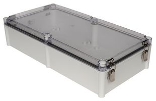 BUD INDUSTRIES PTH-22758-LC Plastic Enclosure, Hinged Cover, Multipurpose, Polycarbonate, Glass Fibre Reinforced, 130 mm