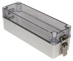 BUD INDUSTRIES PTH-22780-LC Plastic Enclosure, Hinged Cover, Multipurpose, Polycarbonate, Glass Fibre Reinforced, 85.1 mm