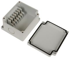 BUD INDUSTRIES PTT-10680 Plastic Enclosure, Junction Box, ABS, Polycarbonate, 42.93 mm, 75.2 mm, 91.2 mm, IP66, IP67
