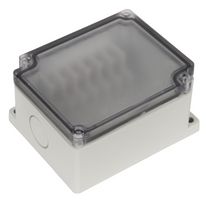 BUD INDUSTRIES PTT-10680-C Plastic Enclosure, Junction Box, ABS, Polycarbonate, 42.93 mm, 75.2 mm, 91.2 mm, IP66, IP67
