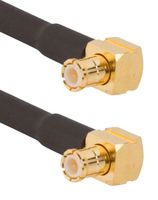 AMPHENOL RF 095-900-547M300 RF / Coaxial Cable Assembly, 9.8 ft, 3 m, RG174, MCX Right Angle Plug, MCX Right Angle Plug