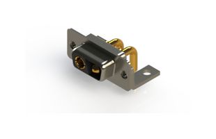 EDAC 630-2WK2640-2TC Combination Layout D Sub Connector, 630C Series, DE-2WK2, Receptacle, 2 Contacts, 2 Power, Solder