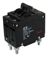 POTTER&BRUMFIELD - TE CONNECTIVITY W92-X112-15 Magnetic Hydraulic Circuit Breaker, W9 Series, 15 A, 2 Pole, 277 V, 5 kA, 20 s