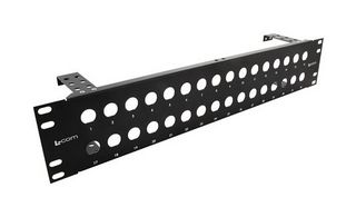 L-COM PR35-32CMB Patch Panel, w/ Cable Minder, Unloaded Patch Panel, 32 Ports