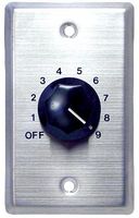 SPECO WAT10 WALL PLATE W/ KNOB, STAINLESS STEEL