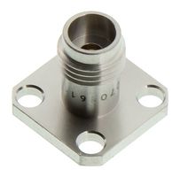 JOHNSON - CINCH CONNECTIVITY 147-0701-611 RF / Coaxial Connector, 2.4mm Connector, Straight Flanged Jack, 50 ohm, Beryllium Copper