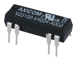 AXICOM - TE CONNECTIVITY V23100V4015A010 Reed Relay, SPST-NO, 15 VDC, V23100-V4 Series, Through Hole, 2 kohm, 1 A