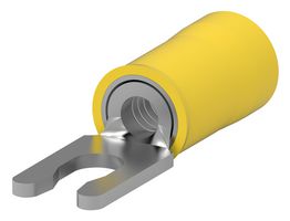 AMP - TE CONNECTIVITY 52941 Fork / Spade Tongue Terminal, PIDG Series, 12 AWG, 10 AWG, 6.64 mm², M3.5, #6