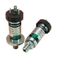 OMEGA PX4201-100GV Pressure Transmitter, Gauge, NPT Male, 0 psi, 100 psi, 1/4", DIN Connector