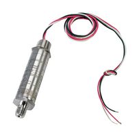 OMEGA PX835-005GI Pressure Transmitter, Gauge, NPT Male, 0 psi, 5 psi, 1/4", Cable