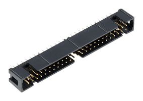 3M N2516-5002RB Pin Header, Wire-to-Board, 2.54 mm, 2 Rows, 16 Contacts, Through Hole Right Angle, 2500 Series