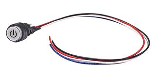 NKK SWITCHES YB15Y020 Pushbutton Switch, YB Series, 16 mm, SPDT, On-(On), Round Flat