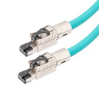 L-COM TRD524DSHF-TEL-250F Cable Ethernet, Cat 5e, RJ45 Macho a RJ45 Macho