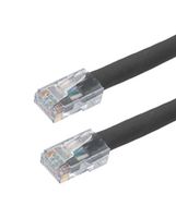 L-COM TRD524HF-BLK-10F Cable Ethernet, Cat 5e, RJ45 Macho a RJ45 Macho, UTP (par trenzado sin blindaje), Negro, 3.05 m